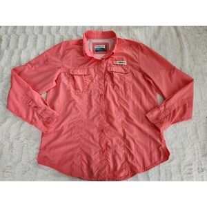 Magellan Outdoors Women's Shirt Laguna Madre Fish Gear Button-Up Long Sleeve L